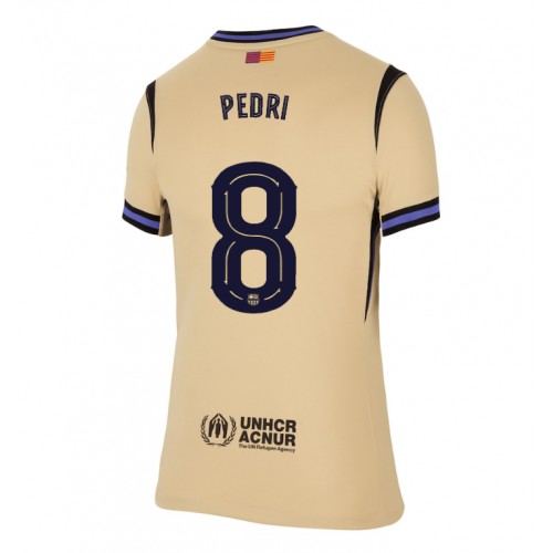 Barcelona Pedri Gonzalez #8 Udebanetrøje Dame 2025-26 Kort ærmer Barcelona Pedri Gonzalez #8 Udebanetrøje Dame 2025-26 Kort ærmer